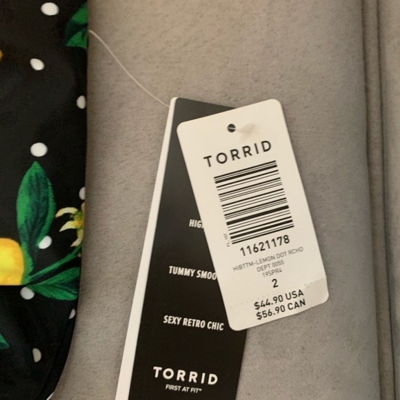 Torrid Lemon Dot Bikini Bottoms NEW! 3X - Picture 3 of 6